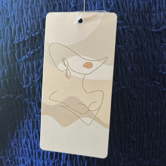 NWT Gorgeous Royal Blue Lace Floral Overlay Maxi Dress Size Large - Picture 9 of 15